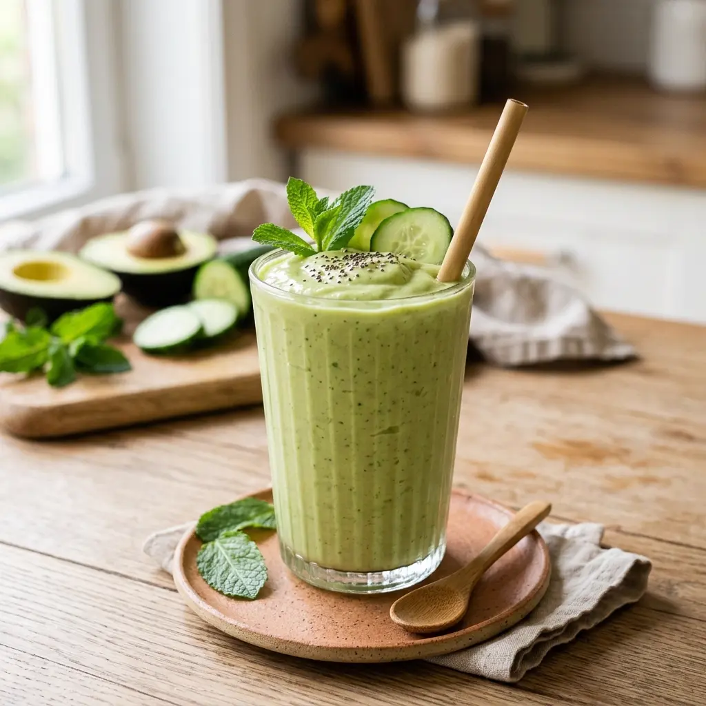 Vaso con licuado Aguacate Green