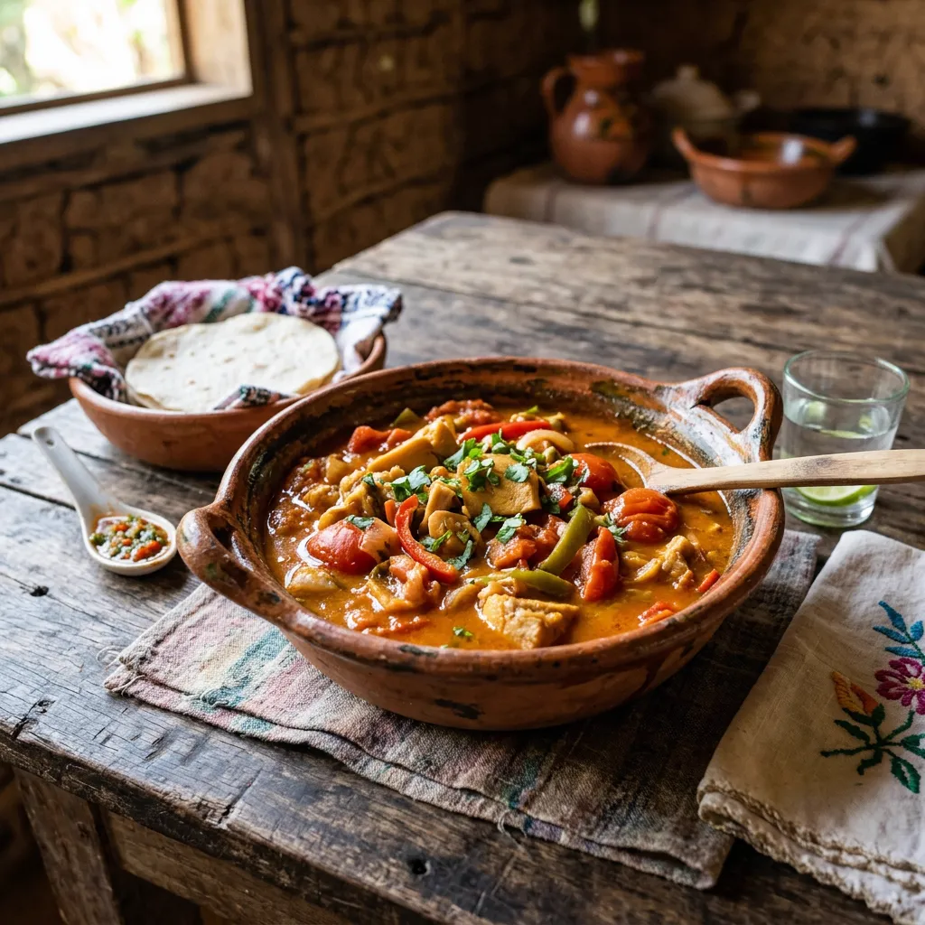 Guiso de palmito en salsa de tomate rojo