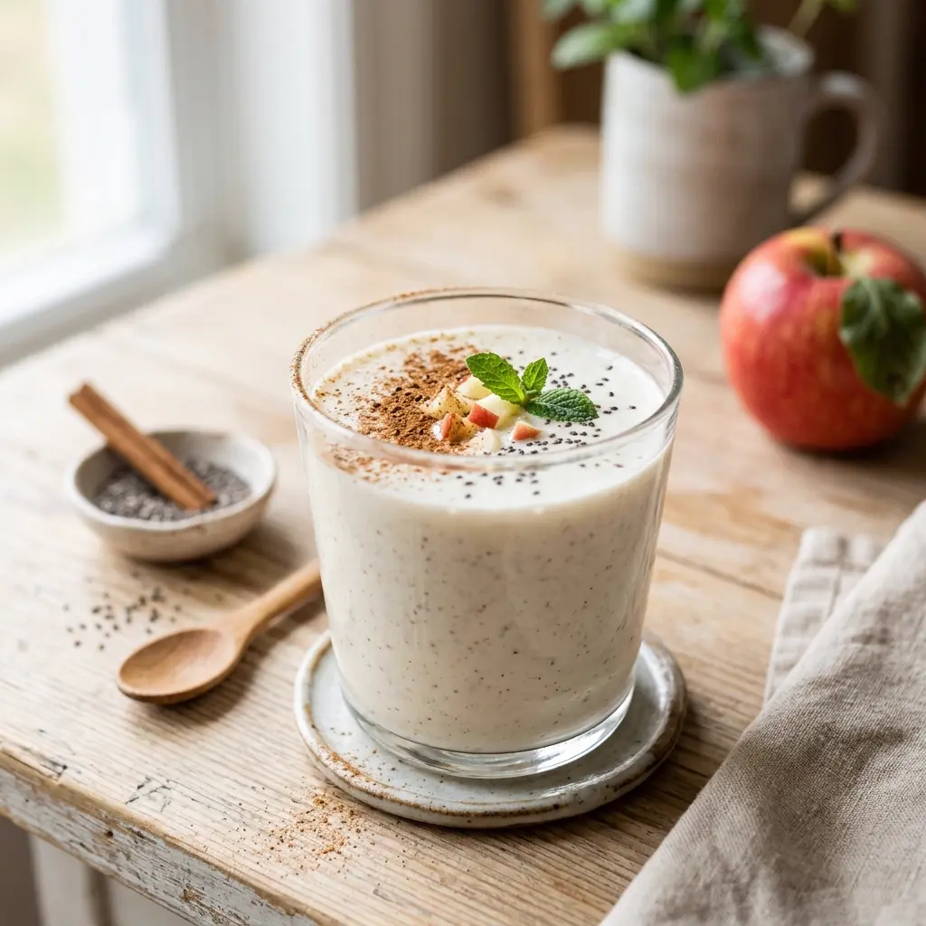 Vaso con licuado Manzana Canela Control